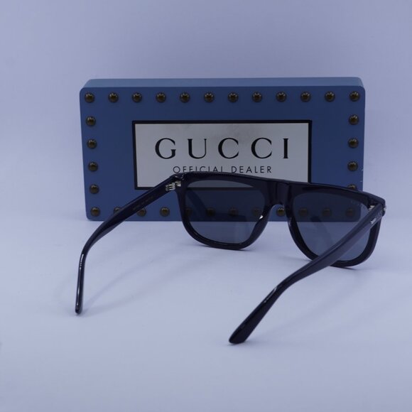 Gucci GG1726S 003 Square Sunglasses - Shiny Blue/Grey - Picture 10 of 11